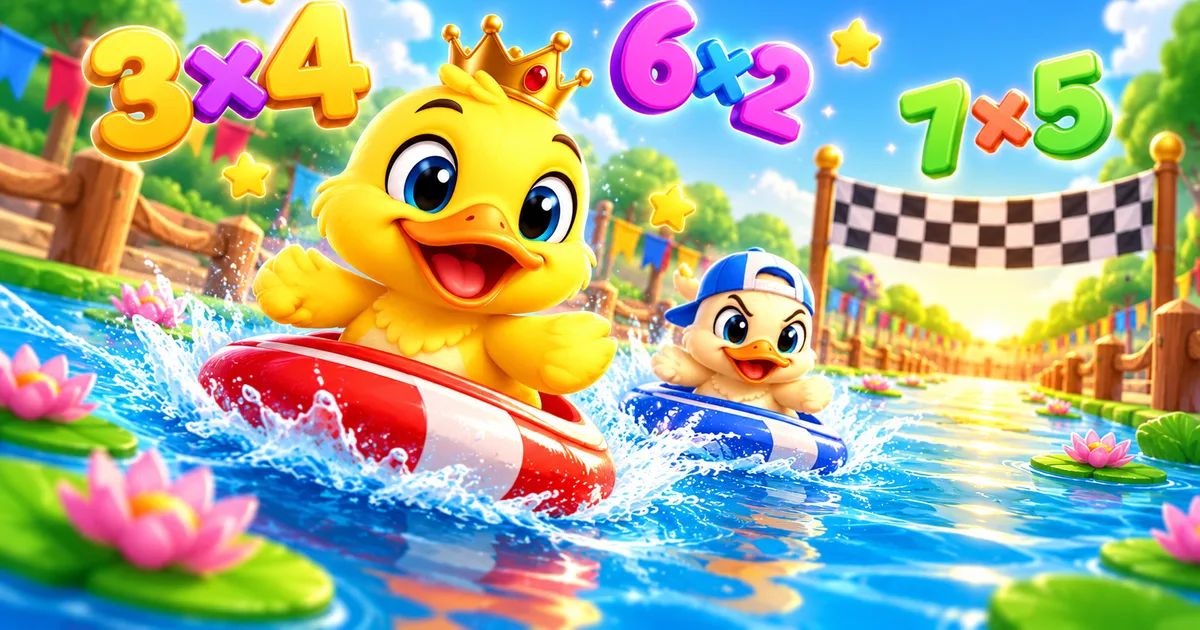 Times Tables Duck Race game preview